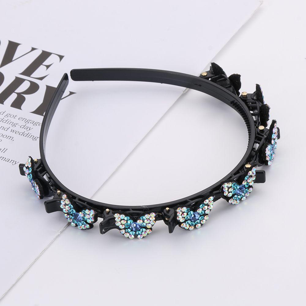 Kẹp Tóc Đơn Giản Thanh Lịch|Dây Buộc Tóc Hai Lớp Họa Tiết Hoa Xinh Xắn Cho Nữ