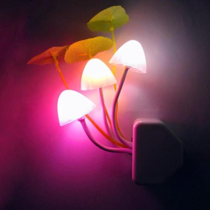 Đèn Led ngủ cảm ứng ánh sáng hình cây nấm