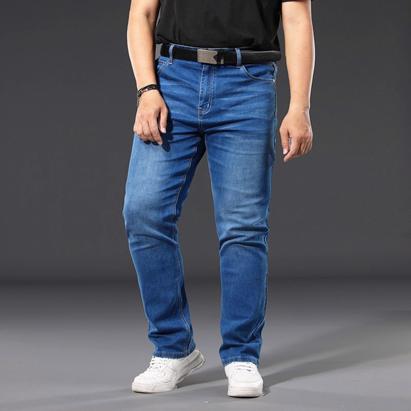 ✟Quần Jean Nam 🔥Bigsize🔥 Cỡ Lớn Cho Người Béo Mập 75-90kg Mặc Vừa Chất Vải Co Giãn Dáng Skinny