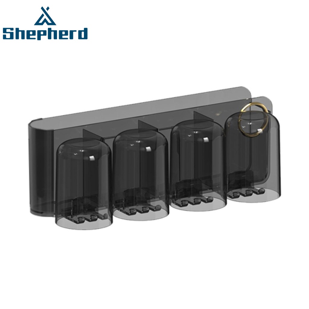 Giá đỡ bàn chải đánh răng Shepherd gắn tường không cần đục tiện lợi