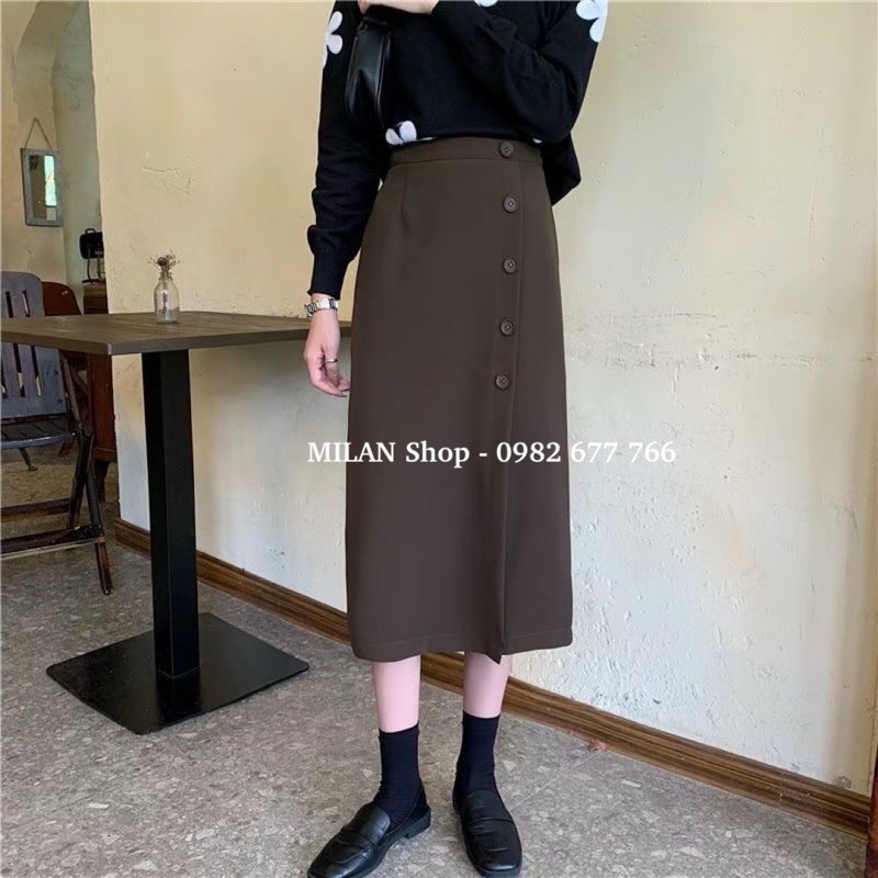 Chân váy dạ dài qua gối kèm đai các kiểu | BigBuy360 - bigbuy360.vn