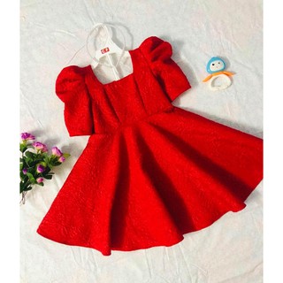 Rập giấy đầm tay phồng bé gái 1-10 tuổi