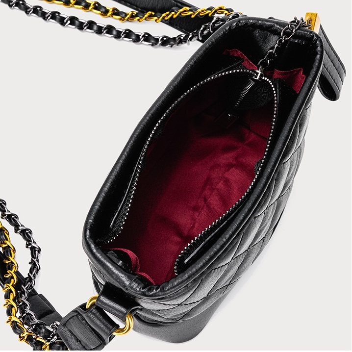 🌸Hàng Order🌸 Túi Xách Nữ CEEKAY Kẻ Lưới Da Trần Khóa Kéo Quai Da Phối Xích Sang Chảnh Nữ Tính 🌸Hàng Quảng Châu