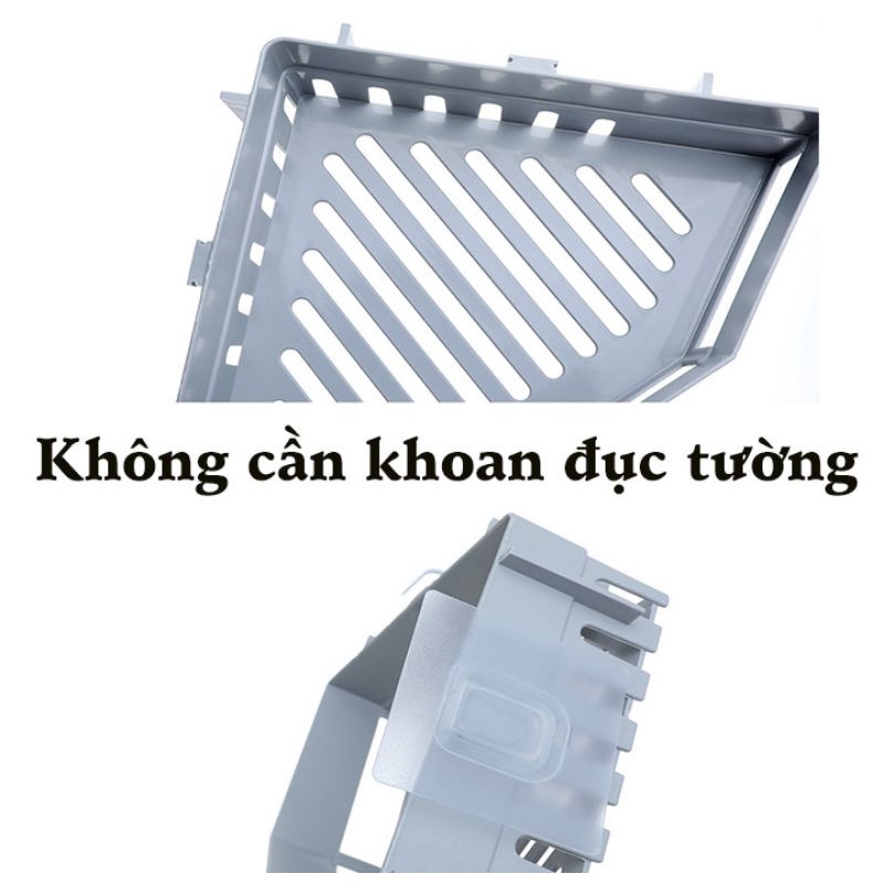 Kệ nhựa tam giác dán góc tường nhà tắm