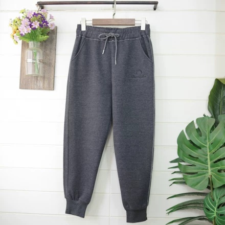 Quần jogger nỉ trơn nữ