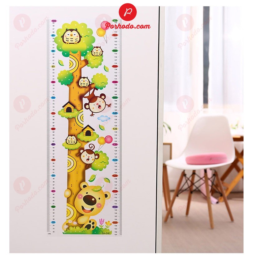 Tranh treo tường thước đo chiều cao cho bé KB221003