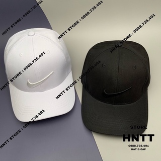 Nón kết thêu logo móc nai đen thêu đen thời trang nam nữ