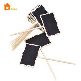 Set 10 Bảng Đen Ghi Chú Giá Đỡ Bằng Gỗ Tiện Dụng