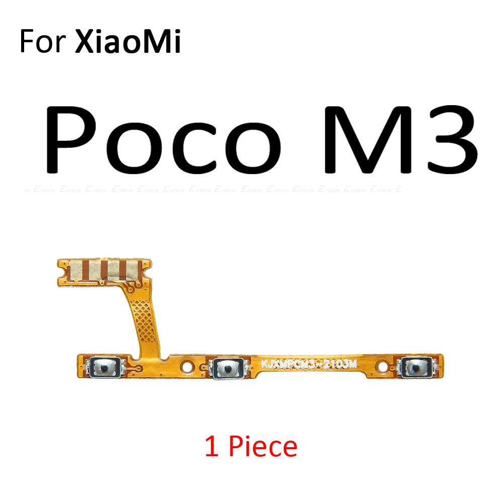 Cáp Nút Công Tắc Âm Lượng Cho Điện Thoại XiaoMi Poco X2 X3 NFC GT C3 M2 M3 F3 F2 Pro Max PocoPhone F1
