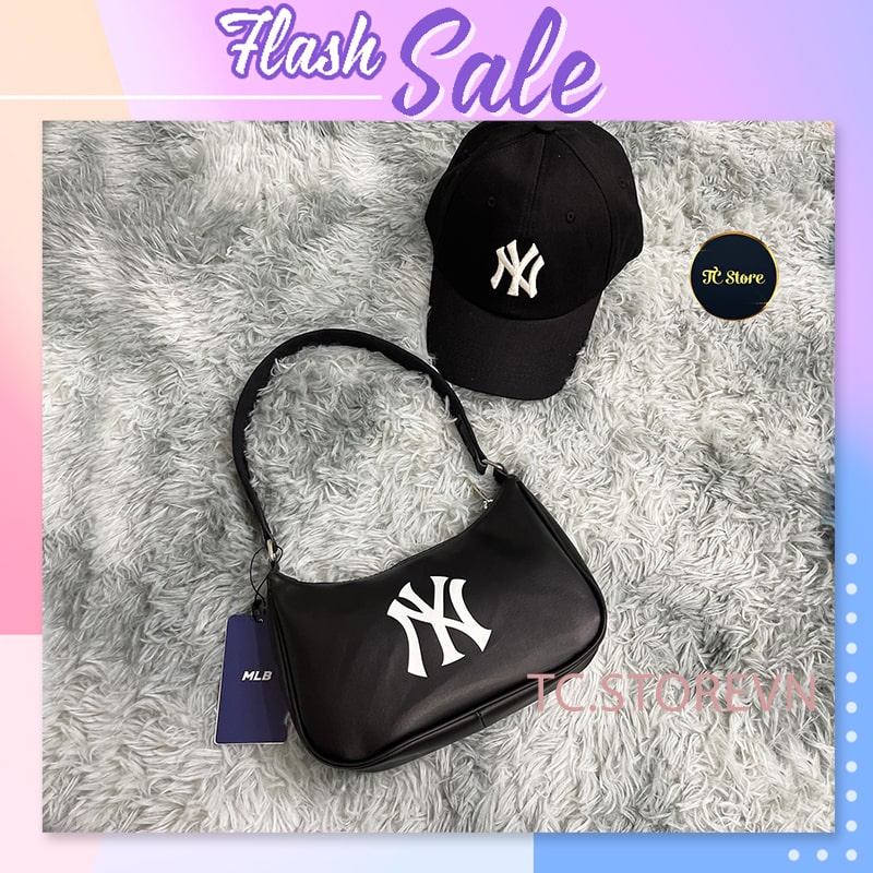 Túi Xách NY Big Logo Solid Hobo  Hàng Xuất Xịn