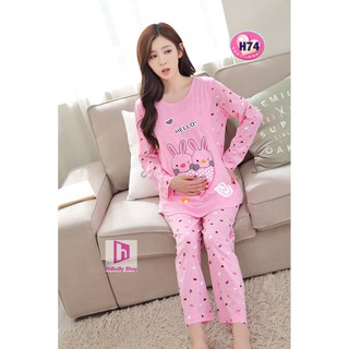 (Chỉ còn size XL) Quần áo bà bầu & sau sinh có thiết kế cho con bú H74