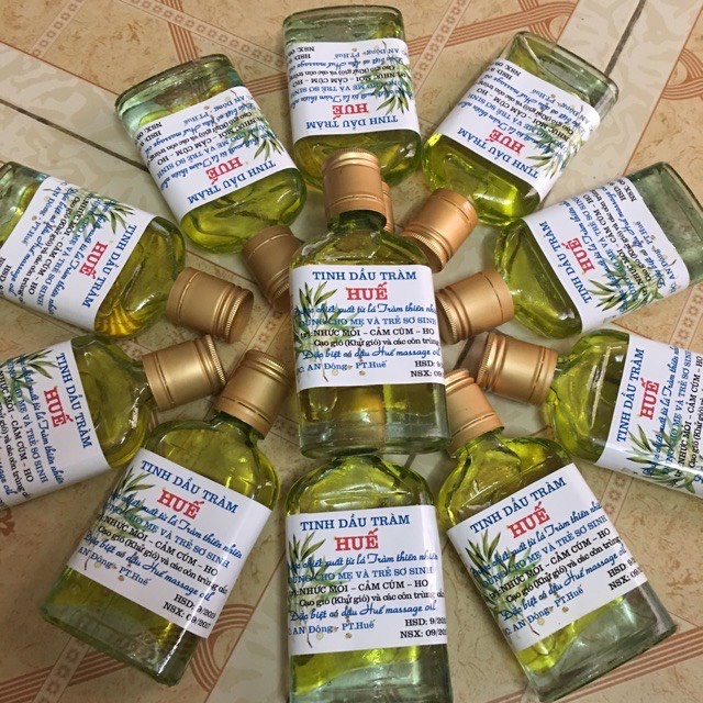 Tinh dầu tràm Huế nguyên chất1 100% -Chai đẹp đủ 100ml