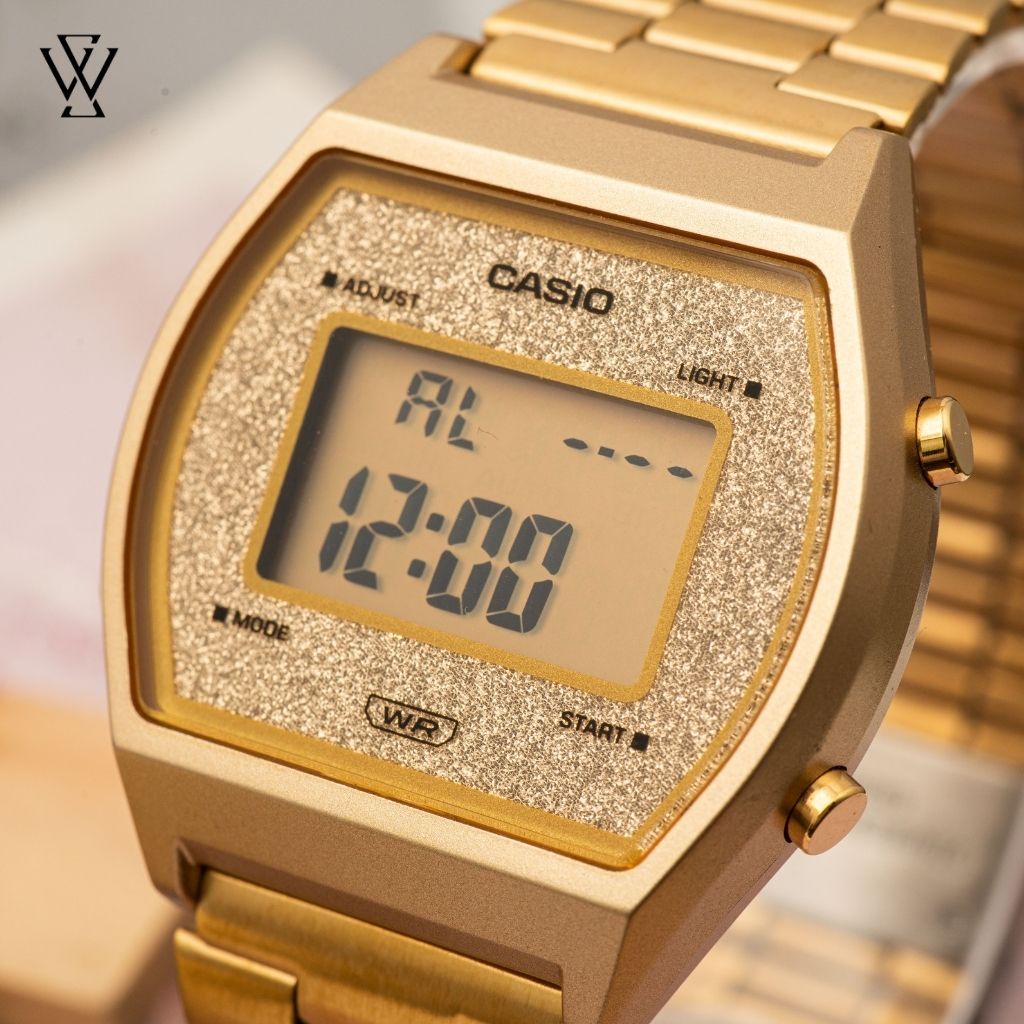 Đồng Hồ Điện Tử Unisex Casio WATCHSTORE B640WGG-9DF Thiết Kế Mặt Kính Nhựa 35mm, Dây Đeo Kim Loại, Vỏ Nhựa Bền Bỉ