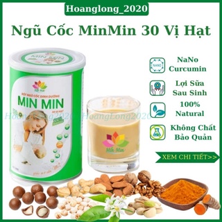 Ngũ cốc lợi sữa - bột ngũ cốc lợi sữa dinh dưỡng min min từ 30 loại hạt