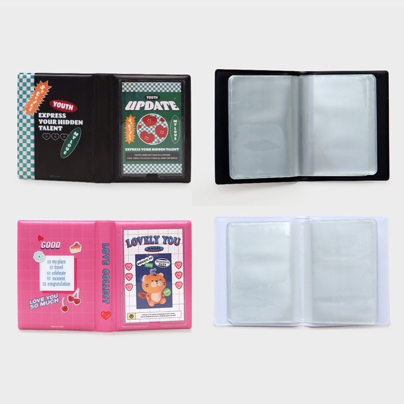COLLECT BOOK ĐỰNG CARD BO GÓC DAISO HÀN QUỐC