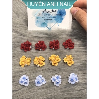 Hoa nail - Hồng cụm ba SHOP NAIL HUYỀN ANH