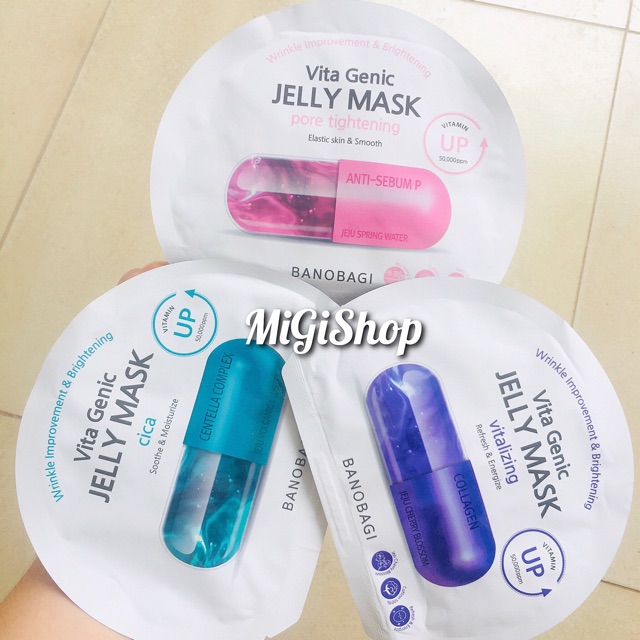 [Auth] Mặt Nạ Viên Thuốc Banobagi Vita Genic Jelly Mask Vitamin Up 30g