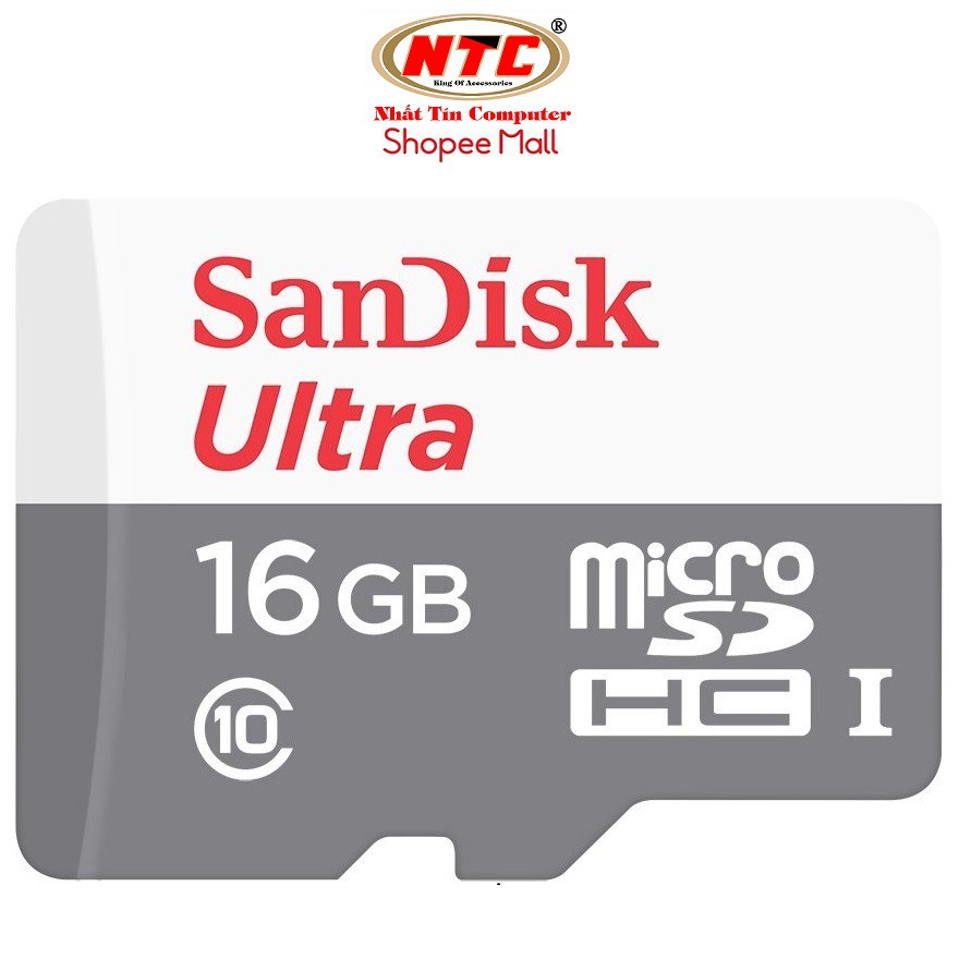 Thẻ nhớ MicroSDHC SanDisk Ultra 533X 16GB 80MB/s - Không Box (Bạc)