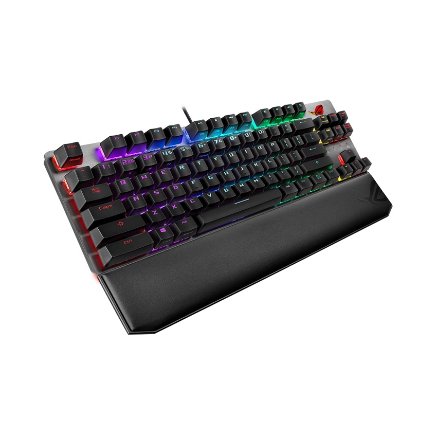 Bàn phím Asus ROG Strix Scope NX TKL Deluxe Red Switch đi kèm kê tay nam châm chống mỏi cổ tay