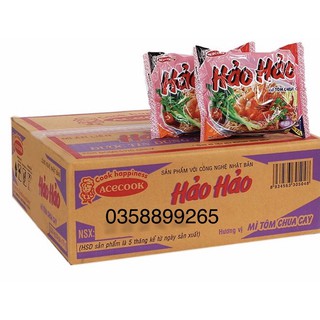 Thùng mì hảo hảo tôm chua cay acecook 75g/gói