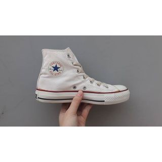 Giày converse secondhand màu trắng cổ cao