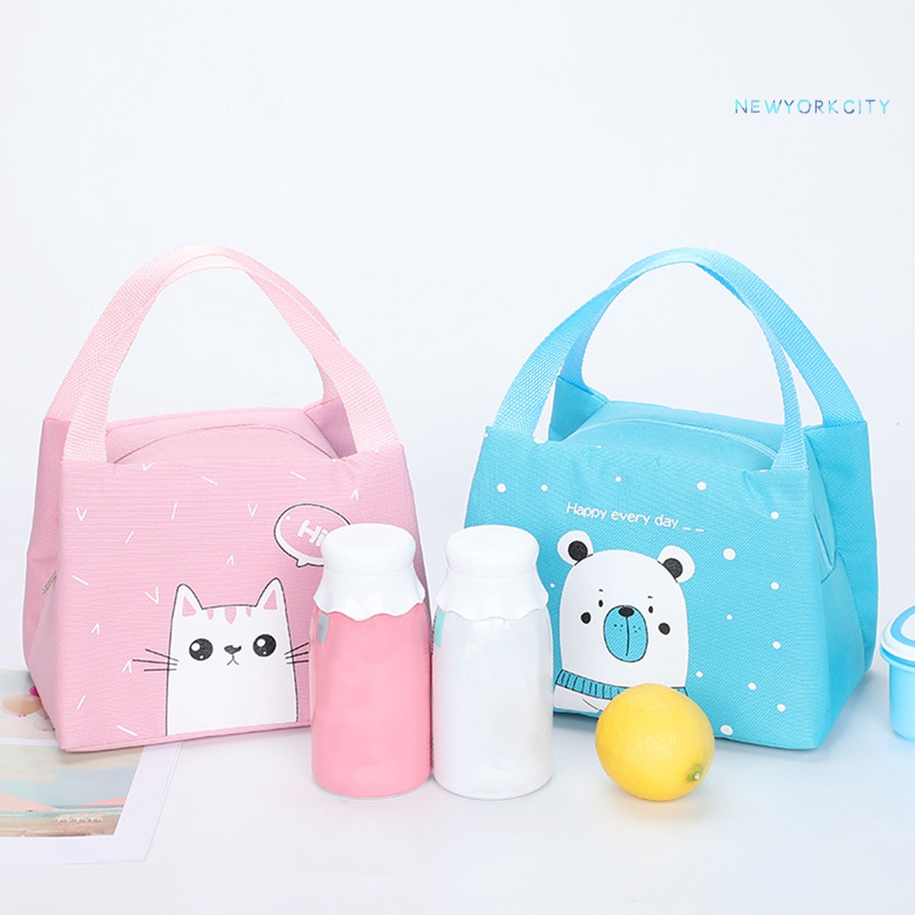 Túi Giữ Nhiệt Đựng Hộp Cơm Trưa Bằng Vải Oxford Dung Tích Lớn