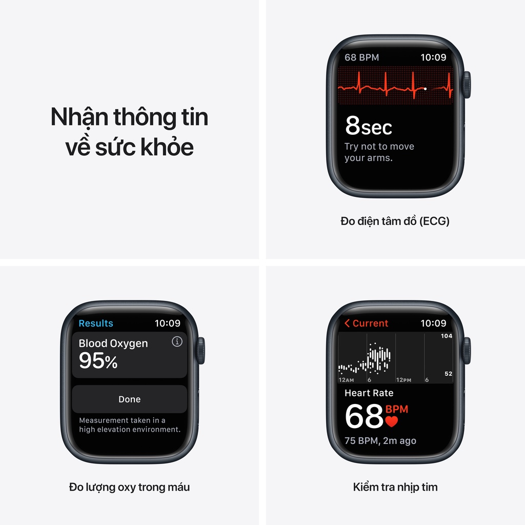 [Trả góp 0%] Đồng hồ thông minh Apple Watch Series 7 AL GPS 45mm- Hàng Chính Hãng [Futureworld- APR]