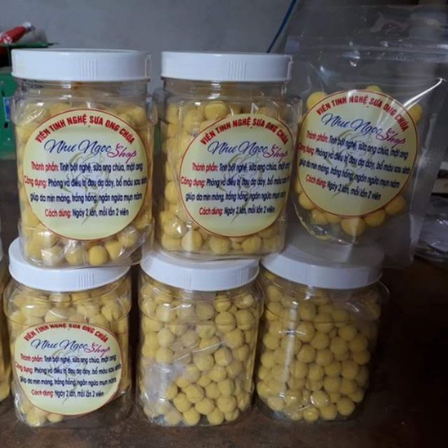 Bán sỉ 1kg viên tinh nghệ mật onh sữa ong chúa 400k