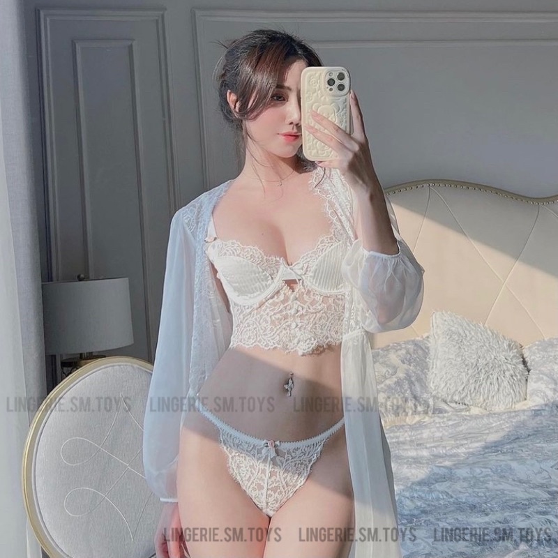 T086B -&lt;Có Bán Lẻ Áo&gt; Toplette Ren Kèm Chip Phong Cách Gợi Cảm Cho Nữ