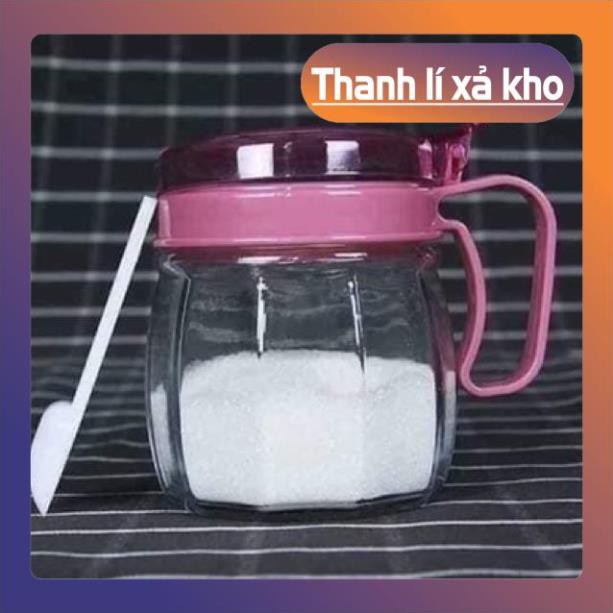 XẢ KHO Mua Lẻ Rẻ Như Sỉ SÉT 5 HŨ GIA VỊ THUỶ TINH ĐỰNG BẰNG LỌ THUỶ TINH 2020 Đồ Gia Dụng BinBon