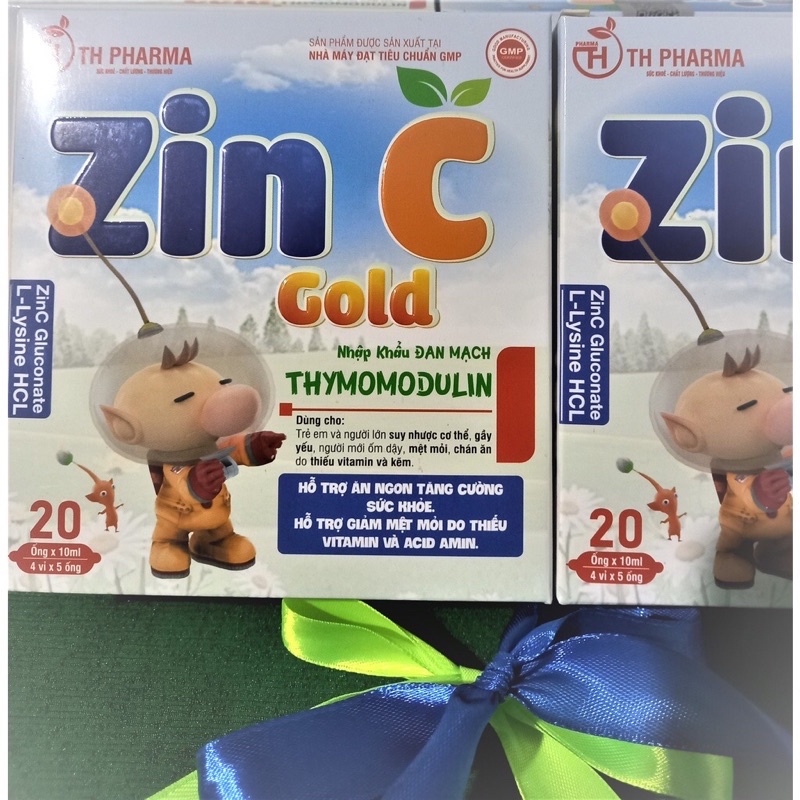 ✅Zin C Gold Thymodulin Hỗ trợ tăng đề kháng , hệ miễn dịch ( hộp 20 ống)