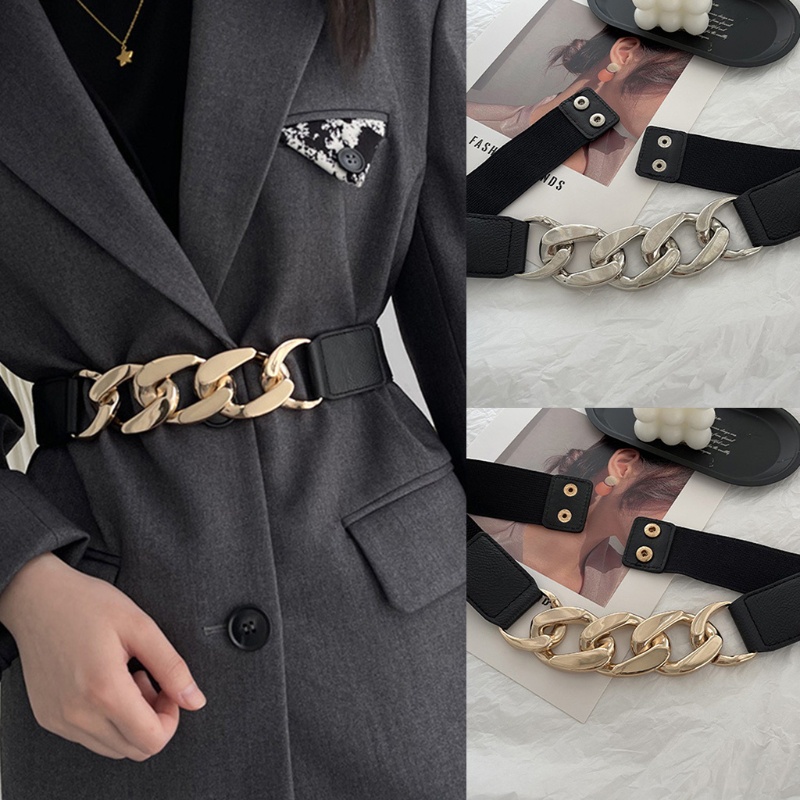 Thắt Lưng Màu Đen Siêu Rộng Phong Cách Châu Âu Cổ Điển Thời Trang Cho Nữ