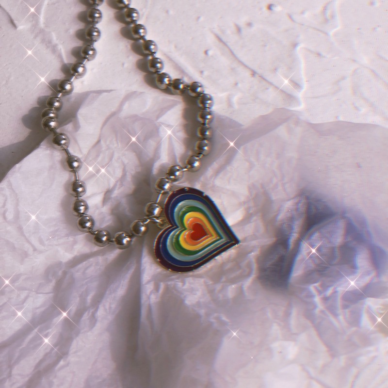 Vòng cổ Mặt Trái Tim Thời Trang Hàn Quốc Dành Cho Nữ