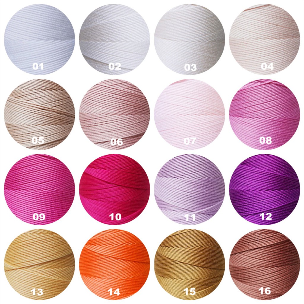 Sợi cotton tri 0,9mm (Bảng Màu 2: 21#-34#)