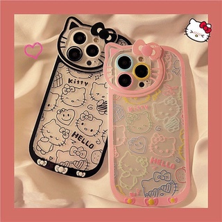 Suitable for iPhone case 13pro max/12pro new cartoon full screen Hello Kitty anti-fall phone case soft shell 11 couple models