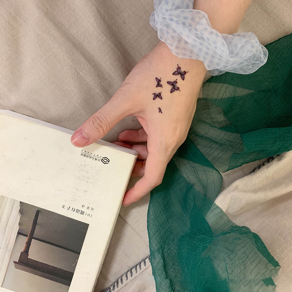 Hình xăm dán tạm thời chống thấm nước lâu trôi phong cách Hàn Quốc