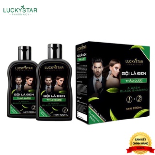 Gội Là Đen Cao Cấp Thảo Dược Lucky Star 100ml
