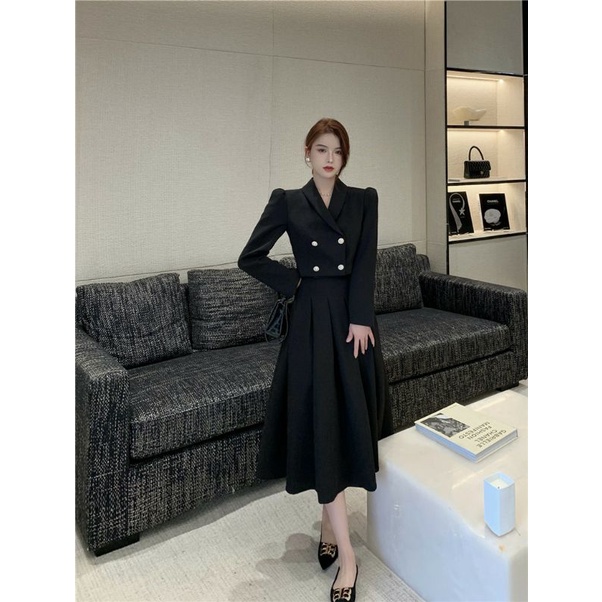 SET VEST ÁO + CHÂN VÁY XÒE DÀI