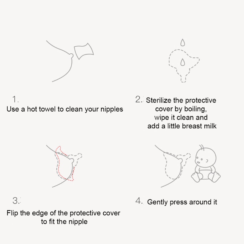 Vỏ Bọc Bảo Vệ Núm Ti Giả Bằng Silicon Tiện Dụng Cho Mẹ Bỉm Sữa