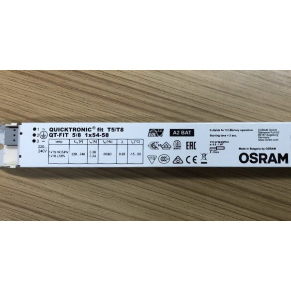 (SALE) Chấn lưu ballast cho bóng 55W OSRAM QT-FIT 5/8 1x54-58