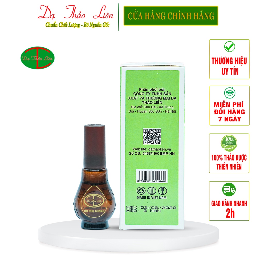 Tinh Dầu An Phụ Khang DẠ THẢO LIÊN 100%Thiên Nhiên 5ml | An Phu Khang Da Thao Lien Essential Oil 100% Natural Herbal 5ml