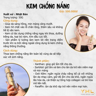 KEM CHỐNG NẮNG YHL( CHÍNH HÃNG NHẬT BẢN)
