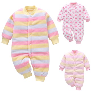 Romper chất liệu cotton dày ấm áp họa tiết đáng yêu dành cho bé