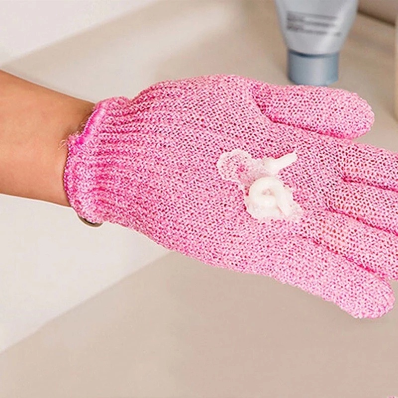 Găng tay tắm massage tẩy tế bào chết làm sạch sâu cho làn da tiện dụng