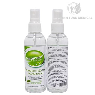 Dung dịch rửa tay kháng khuẩn hapicare chai sịt 100ml