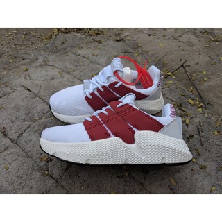 [HỘP BOX THƯỜNG] Giày Adidas Prophere màu trắng 3 vạch sọc màu đỏ đô đỏ mận