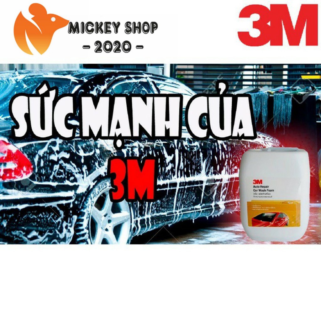 [ CHUYÊN DỤNG ] NƯỚC RỬA XE 3M AUTO REPAIR CAR WASH FOAM 10L - HÀNG CHÍNH HÃNG