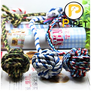 Bóng dây thừng - đồ chơi luyện phản xạ cho chó