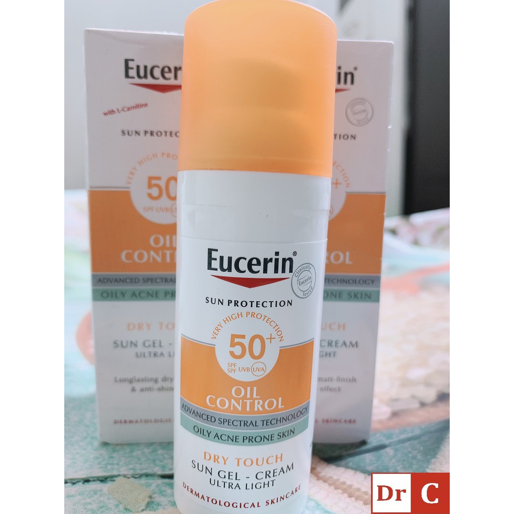 ⚜️CHÍNH HÃNG⚜️ Kem chống nắng Eucerin ⚜️ Eucerin Sun Gel Cream Oil Control SPF 50+ 50ml