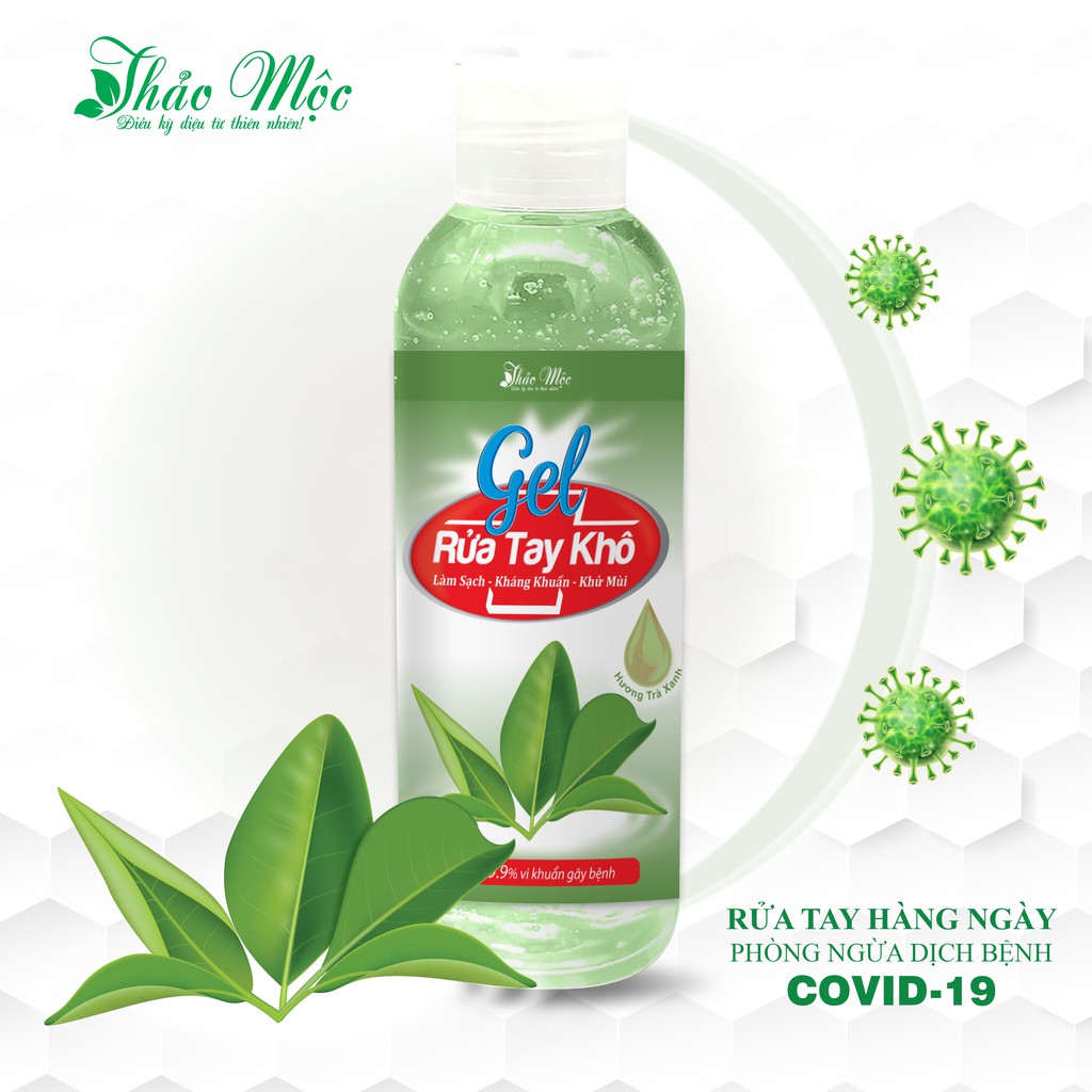 Gel rửa tay khô Thảo Mộc hương thiên nhiên